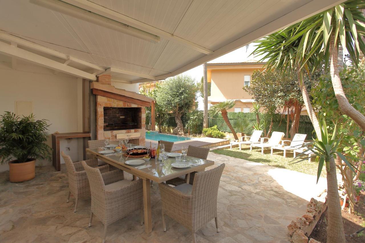 Tropical Garden, Villa With Pool Near The Beach Алкудия Екстериор снимка